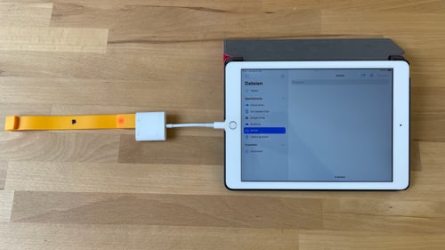 USB-Stick am iPad anschließen